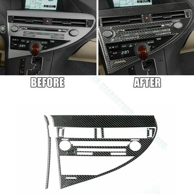For 2010-2012 Lexus RX350 RX450h Carbon Fiber Interior CD Panel Frame Cover Trim - Image 1 of 4