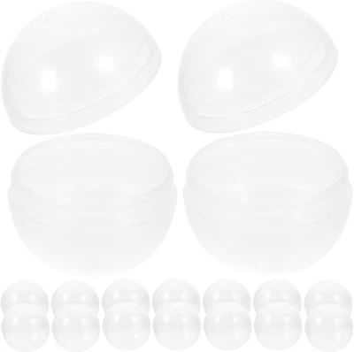 50Pcs Capsule Rotonde Trasparenti Vuote per Macchine Gumball Giocattolo 45Mm Orn - Immagine 1 di 4