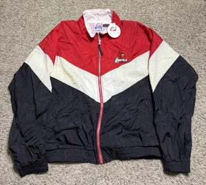 Vintage NWT Louisville Cardinals Windbreaker Zip Up Jacket 90s XL  Spike Sports - Picture 1 of 8