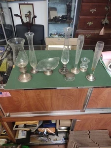 Konvolut Sterling Knospenvasen Bonboniere usw - Bild 1 von 10