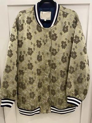 Anthropologie Pilcro Women’s Large Thermal Lining Floral Bomber Jacket - Image 1 of 4