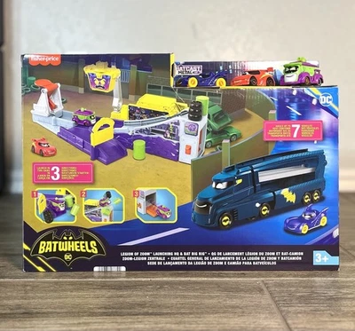 Fisher-Price Batwheels: Legion Zoom Launching HQ & BAT-BIG RIG Diecast Combo NEW - Image 1 of 4