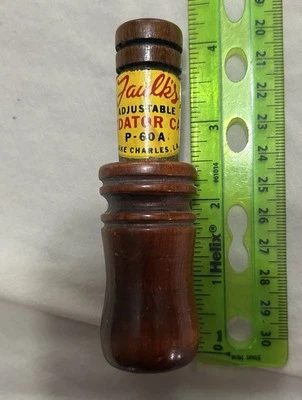 Vintage Faulk's Adjustable Predator Call P-60A St Charles Louisiana - Image 1 of 3