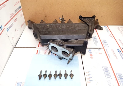 87-96 Ford F150 4.9L 300 en línea 6 colector de admisión superior aluminio con pernos OEM Foto 1 de 4