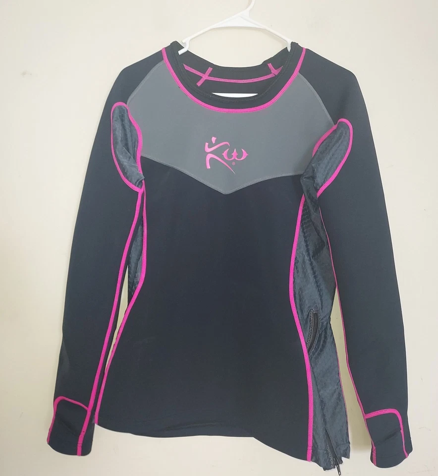 Camisa para mujer Kutting Weight (KW) grande sauna neopreno ropa térmica negra rosa Foto 1 de 4