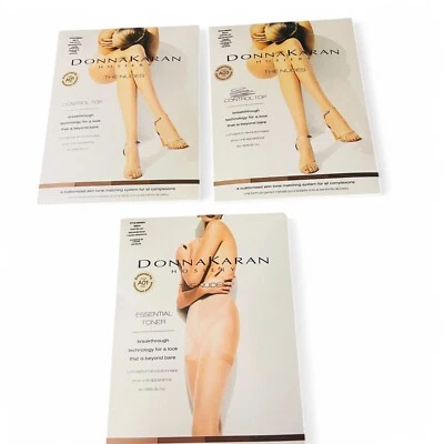 Lote de 3 Pantimedias Donna Karan The Nudes - Control Top y Tónico Esencial Foto 1 de 4