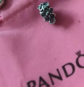 RARE! AUTHENTIC PANDORA ALE FLOWER Threaded BAIL (CHARM HOLDER) S925 - Picture 1 of 2