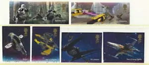 GREAT BRITAIN 2019 STAR WARS SET OF 6 EX. MINIATURE SHEET,FINE USED - Picture 1 of 1