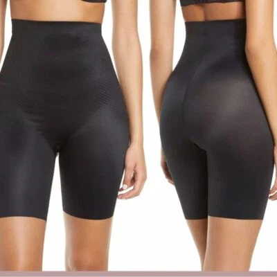 Шорты женские Spanx размер Small Thinstincts 2,0 высокая талия середина бедер черные новые - Изображение 1 из 4