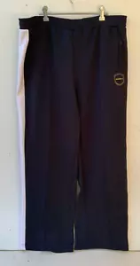 DIADORA Mens Navy Blue Retro Tracksuit Pants White Stripe Size XL Stretch - Bild 1 von 7