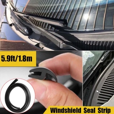 5.9ft Fit for Lexus Rubber Car Front Windshield Panel Seal Strip Moulding Trim - Image 1 of 4