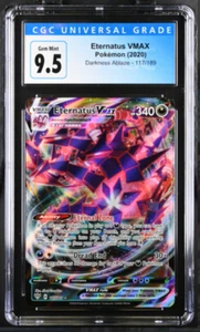 2020 Pokemon Eternatus VMAX Full Art CGC 9.5 Ultra Rare Holo 117/189 Promo 25th - Picture 1 of 1