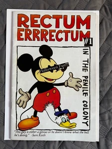 RECTUM ERRRECTUM #1 Bone Yard Press 1991 Mickey Parody, HTF complete nice - Picture 1 of 4