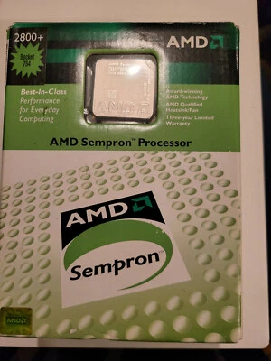 AMD Sempron 2800+ 1600MHz 256KB Cache Socket 754 CPU SDA2800AI03BA - Image 1 of 2