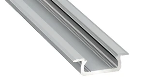 1m KL1 LED profile extrusion channel, anodized aluminium, diffuser, strip light - Picture 1 of 4