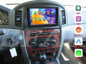 For 2005-2007 Jeep Grand Cherokee CarPlay Android 13 GPS Navi Car Stereo Radio - Picture 1 of 21