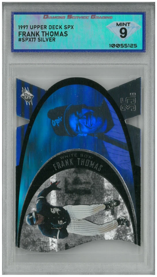  1997 Upper Deck SPX FRANK THOMAS # SPX17 Silver 💎 DSG 9 Mint - Image 1 of 2