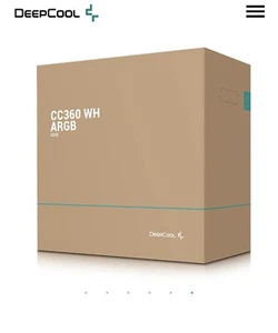 Deepcool CC360 WH ARGB Case Mini Tower - Bianco - Foto 1 di 5