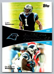 2011 Topps Faces of the Franchise  Cam Newton/DeAngelo Williams FF-NW - Picture 1 of 2