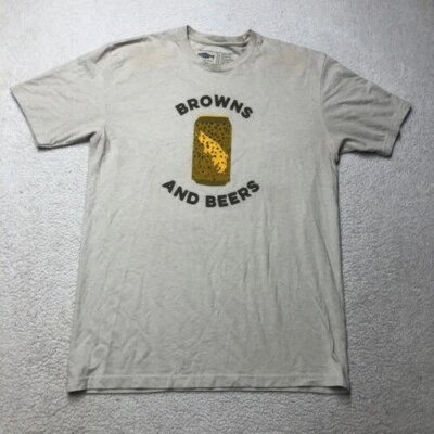 Camisetas medianas para hombre Rep Your Water "Marrones y cervezas" usadas Foto 1 de 3