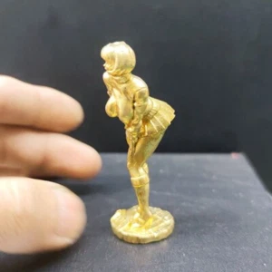 Solid Brass Anime Sexy Plump Beauty Girl Model Statue Body Doll Ornament Gift - Picture 1 of 11