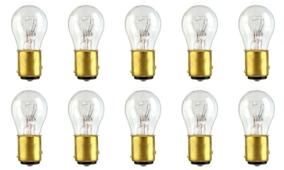 Box of 10 #2357 Lamp Auto Bulb Automotive Lightbulb dual filament BAY15d base Foto 1 de 2