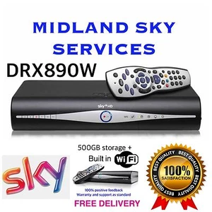 SKY+ HD BOX 500gb Wifi SlimLine Recording  Receiver DRX890w Box Only Deal. - Picture 1 of 7