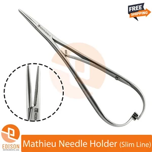 Soporte para agujas Mathieu de ortodoncia fórceps alicates de ligadura línea delgada punta estrecha - Imagen 1 de 2