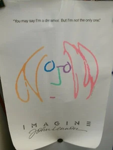 Vintage Imagine John Lennon Movie Beatles Art Wall Room Poster - POSTER 24x36  - Picture 1 of 3