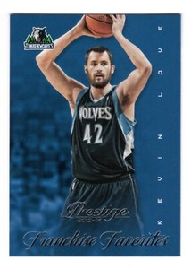 2013-14 PANINI PRESTIGE FRANCHISE FAVORITES KEVIN LOVE CARD #18 **NM-MT**