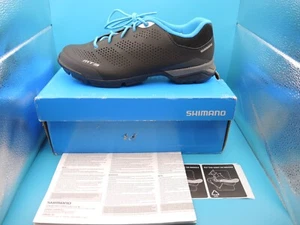 SHIMANO MT3 LEISURE CYCLING SHOES - NEW IN BOX - EU 40 / UK 6.5 - BLACK + BLUE - Picture 1 of 11