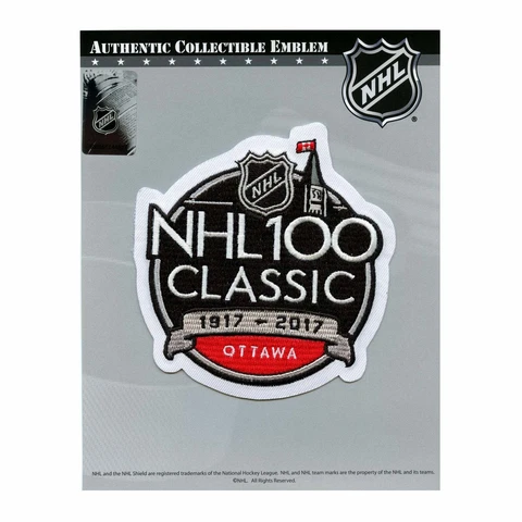 2017 Official NHL 100th Classic Jersey Patch Ottawa Senators Montreal Canadiens Cover