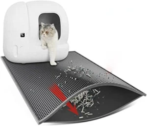 Kitty Cat Litter Mat Trapping Honeycomb Double Layer Waterproof Urine Proof - Picture 1 of 8
