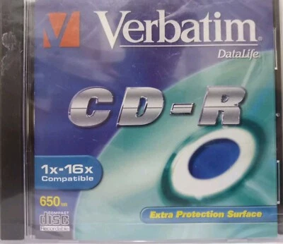 Verbatim CD-R Extra Protection 650 MB 16x Speed Disk Rohling - Bild 1 von 4