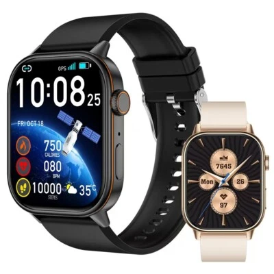 2025 Smart Watch For Men/Women Fitness Tracker Heart Rate Sport GPS Wristwatch - Image 1 of 4