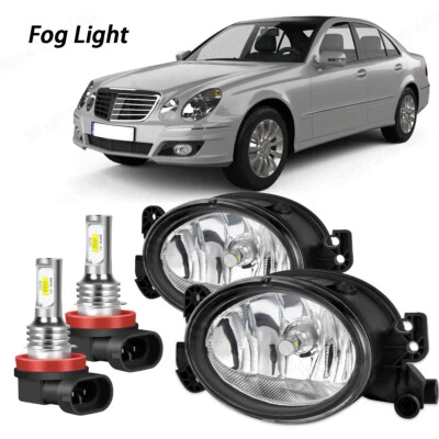 Pair LED Fog Light Lamp For Mercedes Benz W211 E320 E350 E550 2007 2008 2009 - Image 1 of 4