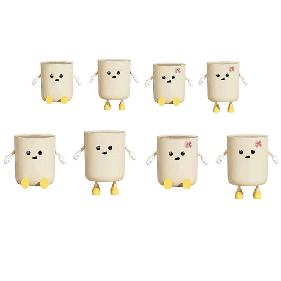 Cute Trash Can with Lid Cover Garbage Can for Farmhouse Office Bathroom - Image 1 of 1