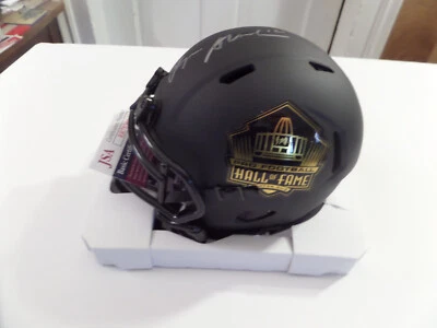 Roger Staubach signed Black HOF Speed mini helmet, JSA, #12 - Image 1 of 2