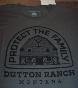 YELLOWSTONE Dutton Ranch Protect The Family T-Shirt MENS 2XL XXL NEW w/ tag - Picture 1 of 3