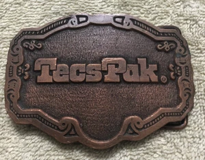 TecsPak massive Bronze Gürtelschnalle schwer - Bild 1 von 4
