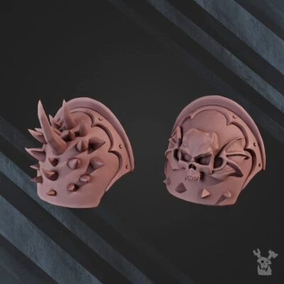 Set (3) of 10 Nocturnal Shoulder pads DakkaDakka Store/Sci-fi/Table top Miniatur