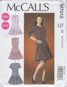 Sewing Pattern McCall's 7015  Easy Misses' / Miss Petite Dresses - Picture 1 of 1