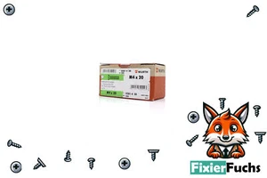 200 pezzi Würth Viti a testa svasata M4x20, a croce H2, A2-70, V2A - Foto 1 di 4