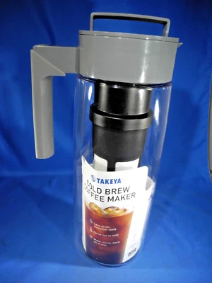 Takeya Deluxe Cold Brew Coffee Maker 2 qt. Stone (FREE & FAST SHIPPING!) - Image 1 of 4