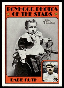 2021 Topps Heritage Minor 72TBPS-6 Babe Ruth Photos of the Stars Providence Gray