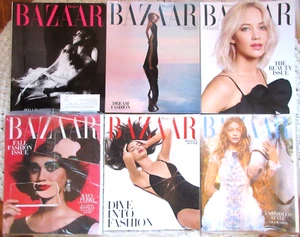 HARPER'S BAZAAR X6 2015-16-18 APPROX. 1,400 PAGES KENDALL GIGI LAWRENCE ANISTON - Picture 1 of 8