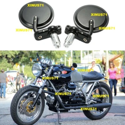 Motorcycle ATV Scooter 7/8"Bar End Side Mirrors For Honda Suzuki Yamaha Kawasaki - Image 1 of 4