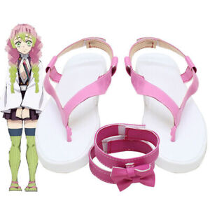 Kisatsutai Love Pillar Hashira Mitsuri Kanroji Anime Cosplay Sandals Shoes 