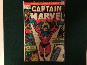 CAPTAIN MARVEL # 29 MARVEL COMICS 1973 JIM STARLIN THANOS - Picture 1 of 2