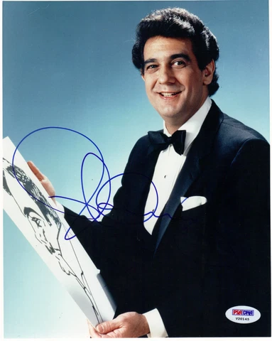 Placido Domingo Spanish Tenor Singer Autograph 8x10 Photo PSA DNA COA rk-44 Cover
